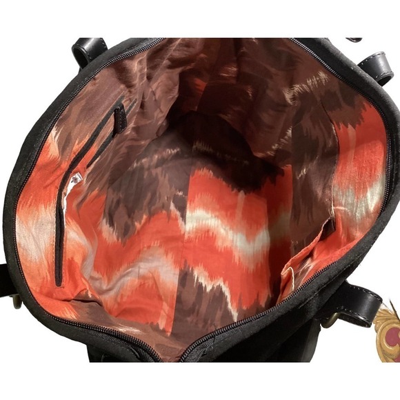 Hype suede leather tote bag - Picture 6 of 7